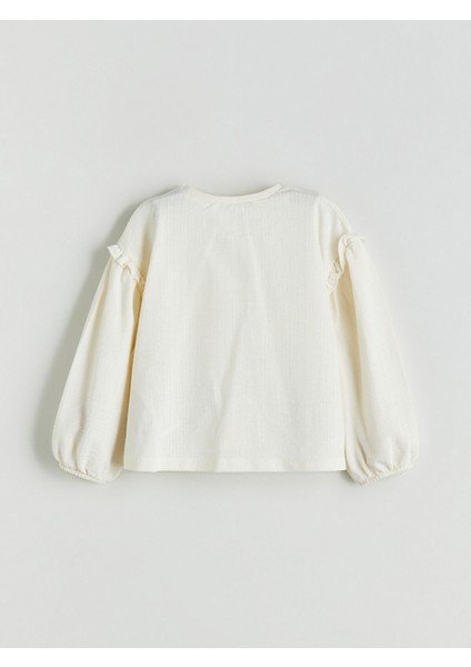 Yeni Sezon Bisiklet Yaka Kız Bebek Tişört ve Pantolon 2'li fırsatları