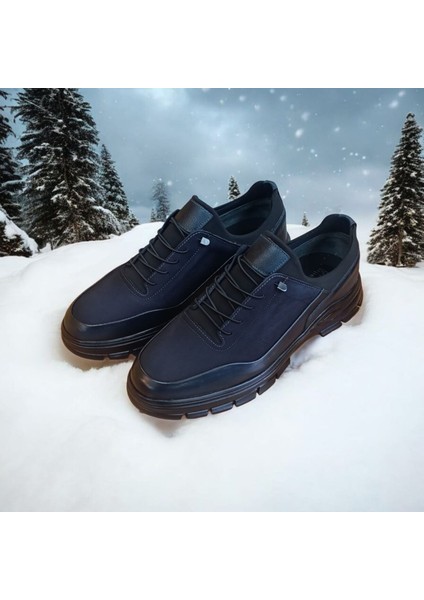 Erkek B505K Deri Kauçuk Kaydırmaz Tabanlı Sonbahar Kış Ilkbahar Siyah Outdoor Ayakkabı modelleri