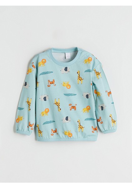 Yeni Sezon Bisiklet Yaka Erkek Bebek Sweatshirt ve Eşofman Alt 2'li fiyatları