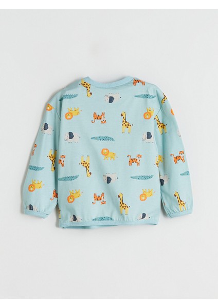 Yeni Sezon Bisiklet Yaka Erkek Bebek Sweatshirt ve Eşofman Alt 2'li indirimleri