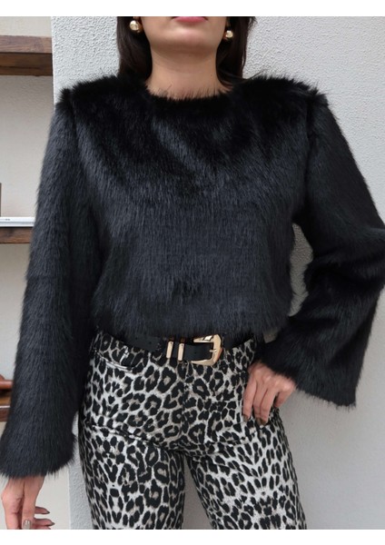 Geniş Kol Kürklü Kazak modelleri