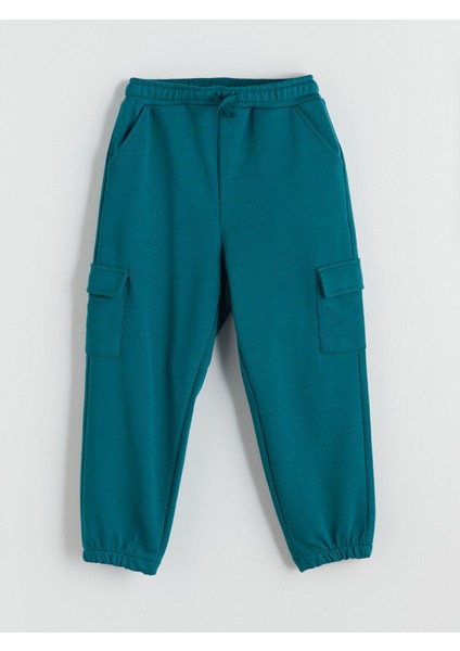 Yeni Sezon Beli Lastikli Basic Erkek Çocuk Jogger Eşofman Alt