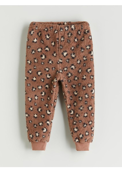 Yeni Sezon Leopar Desenli Kız Bebek Hırka ve Pantolon 2'li fırsatları