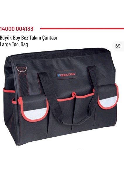 Büyük Boy Bez Takım Çantası