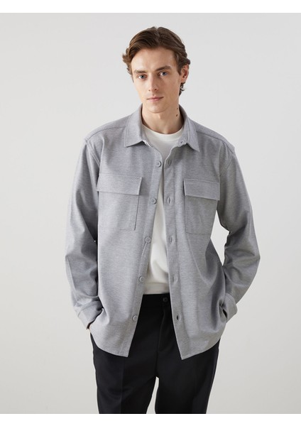 Yeni Sezon Regular Fit Uzun Kollu Erkek Gömlek Ceket