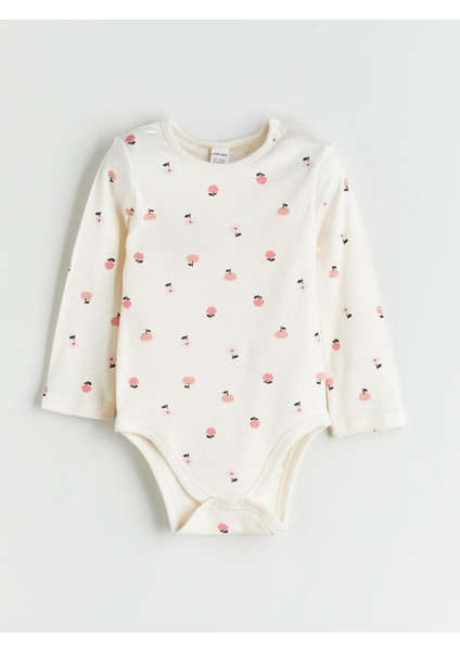 Yeni Sezon Baskılı Kız Uzun Kollu Bebek Çıtçıtlı Body 2'li fırsatları