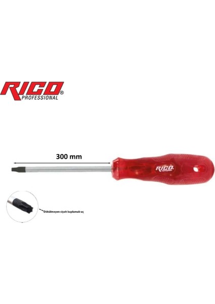 Rıco T25 Torx Uçlu Tornavida Kraft Uzun 6 x 300 mm fiyatları