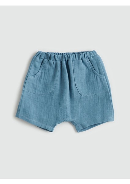 Yeni Sezon Organik Kumaş Erkek Bebek Çıtçıtlı Body ve Şort 2'li modelleri