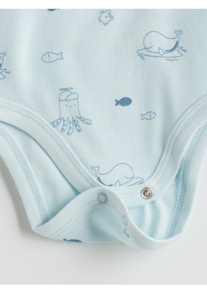 Yeni Sezon Organik Kumaş Erkek Bebek Çıtçıtlı Body ve Şort 2'li fırsatları