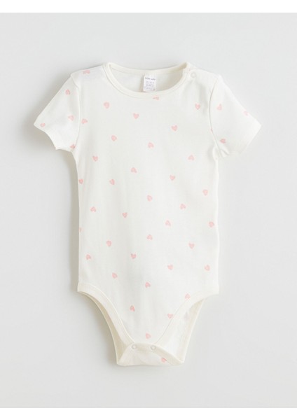 Yeni Sezon Bisiklet Yaka Kız Bebek Çıtçıtlı Body 2'li indirimleri