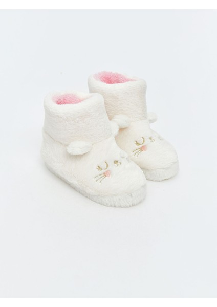 Yeni Sezon Hayvan Nakışlı Kız Bebek Ev Botu