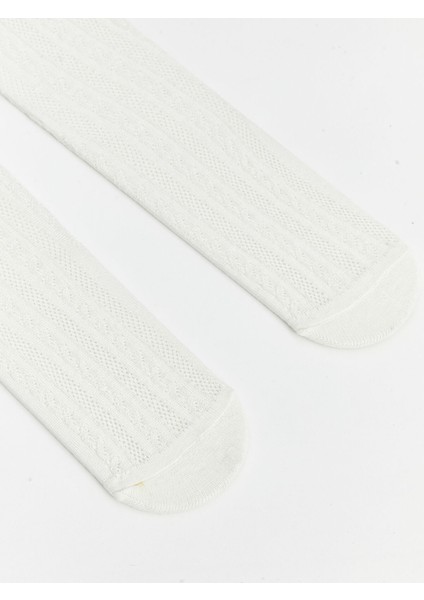 Yeni Sezon Kendinden Desenli Kız Bebek Külotlu Çorap 2'li fiyatları