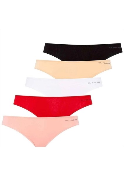 Kadın 5'li Kıl Lastikli Slip -67006