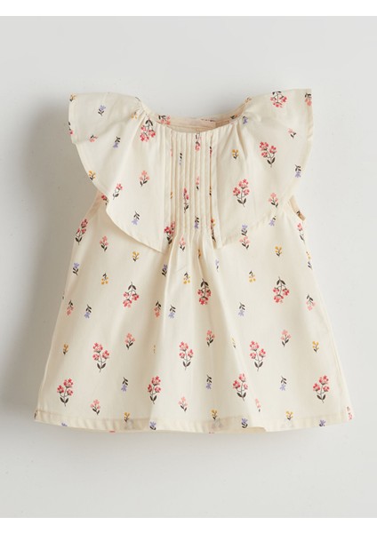 Yeni Sezon Bisiklet Yaka Çiçekli Kız Bebek Bluz ve Şort 2'li fırsatları