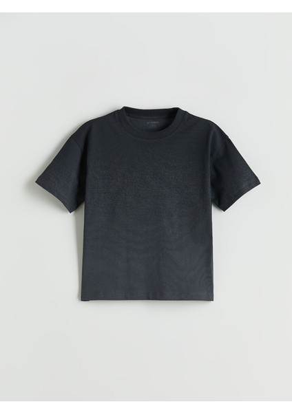 Yeni Sezon Bisiklet Yaka Basic Erkek Çocuk Tişört
