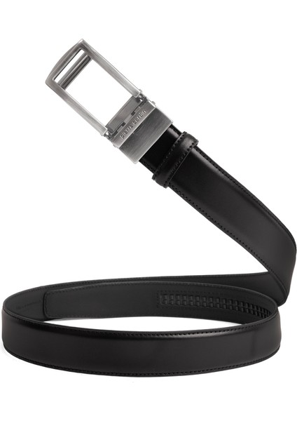 Siyah Deri Otomatik Tokalı Erkek Kemeri (En 3,5 Cm) PCOTM01S6T fiyatları