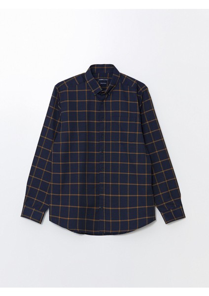 Yeni Sezon Regular Fit Uzun Kollu Ekose Erkek Gömlek indirimleri