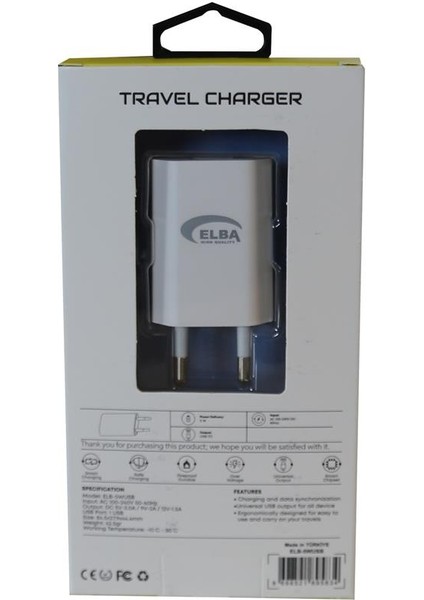 ELB08 5W 1.2A Hızlı Şarj Akıllı Koruma USB Ev Şarj Kafa fırsatları