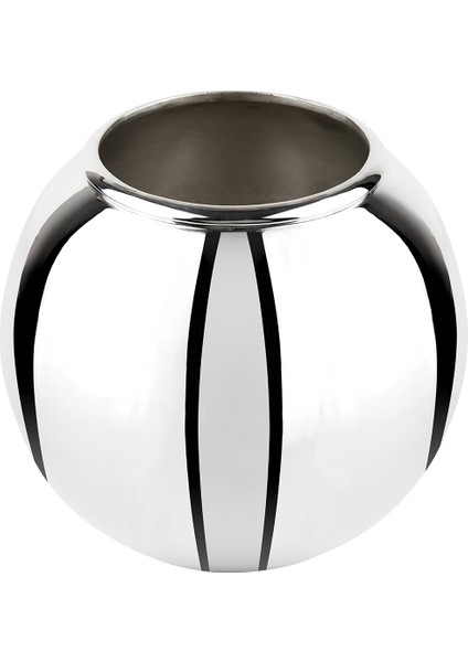 The Elegance Vase M Gümüş Kaplama Vazo