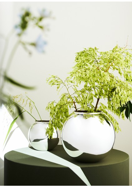 The Elegance Vase M Gümüş Kaplama Vazo fiyatları