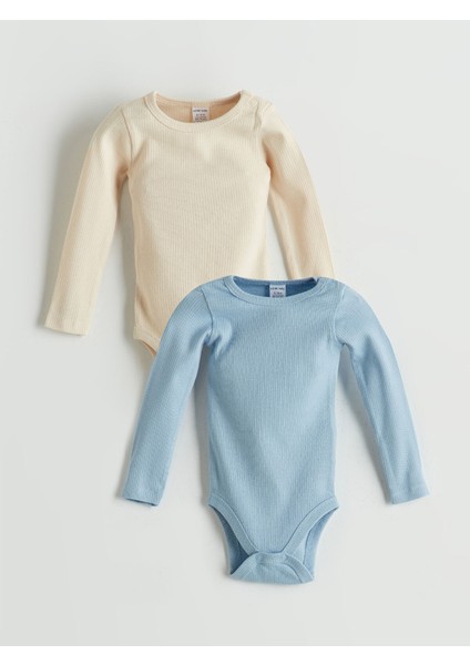 Yeni Sezon Basic Erkek Bebek Çıtçıtlı Body 2'li