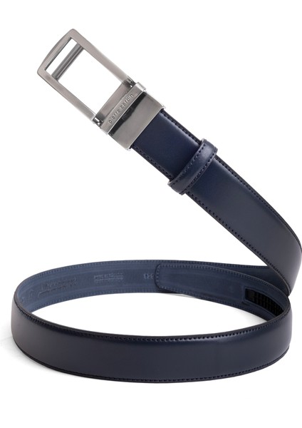 Lacivert Deri Otomatik Tokalı Erkek Kemeri (En 3,5 Cm) PCOTM01L6T fiyatları