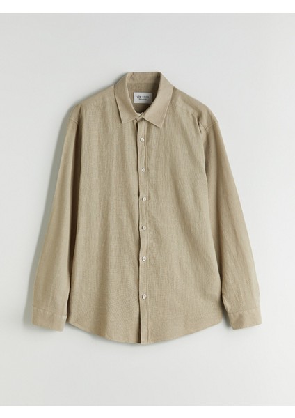 Yeni Sezon Regular Fit Uzun Kollu Erkek Gömlek