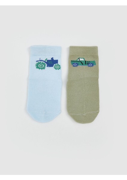 Yeni Sezon Baskılı Erkek Bebek Soket Çorap 5'li modelleri