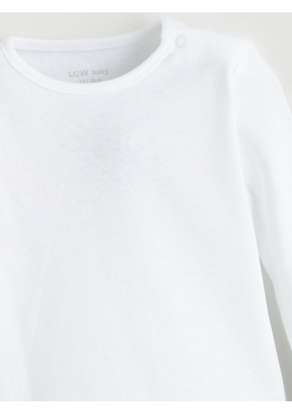 Yeni Sezon Bisiklet Yaka Basic Kız Bebek Çıtçıtlı Bodysuit 2'li modelleri