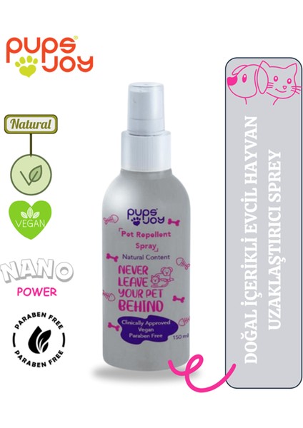 Doğal Içerikli Evcil Hayvan Uzaklaştırıcı Sprey