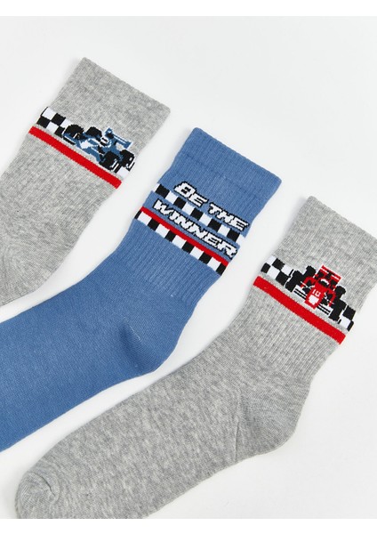Yeni Sezon Desenli Erkek Çocuk Soket Çorap 5'li fiyatları