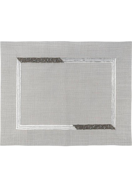 Karmen Gri 6'lı Amerikan Servis 40X50 cm
