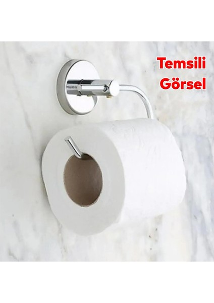 Metal Tuvalet Kağıtlık Yapışkanlı Açık Aparat Wc Kağıt Standı Bez Havluluk Paslanmaz Sağlam Krom indirimleri