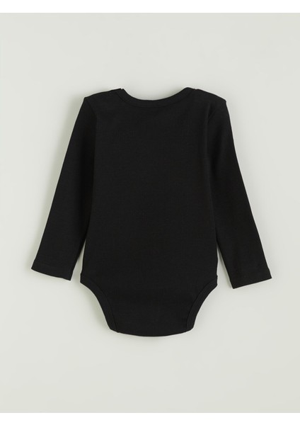 Yeni Sezon Bisiklet Yaka Basic Kız Bebek Çıtçıtlı Body modelleri