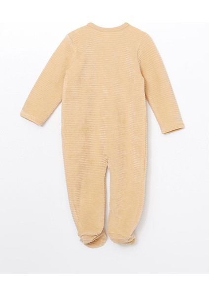 Yeni Sezon V Yaka Kadife Nakışlı Erkek Bebek Tulum fiyatları