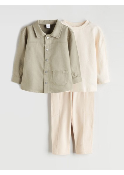 Yeni Sezon Bisiklet Yaka Erkek Bebek 3'lü Takım modelleri