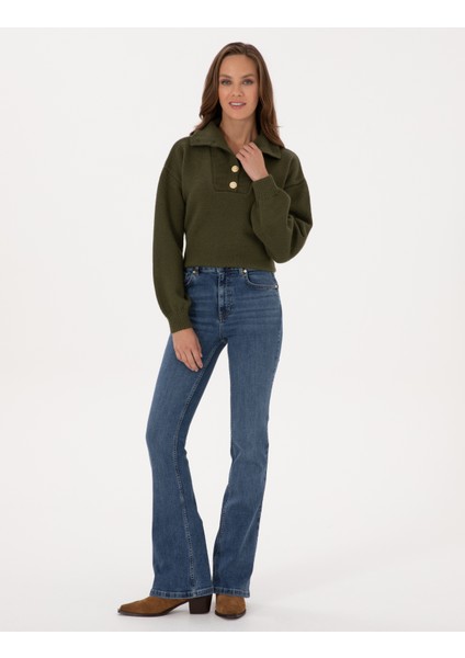 Kadın Mavi Jean Pantolon 50318242-VR036