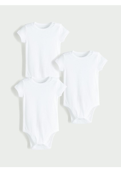 Yeni Sezon Basic Erkek Bebek Çıtçıtlı Body 3'lü