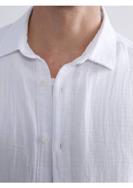 Yeni Sezon Regular Fit Uzun Kollu Müslin Erkek Gömlek indirimleri