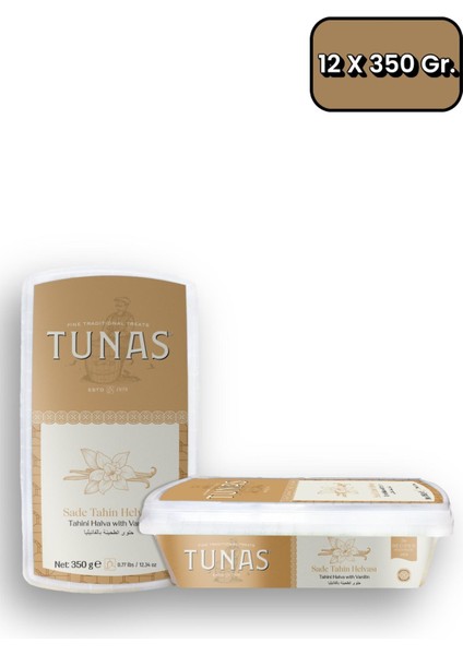 12 Adet Sade Tahin HELVASI(12X350=4200 Gr)