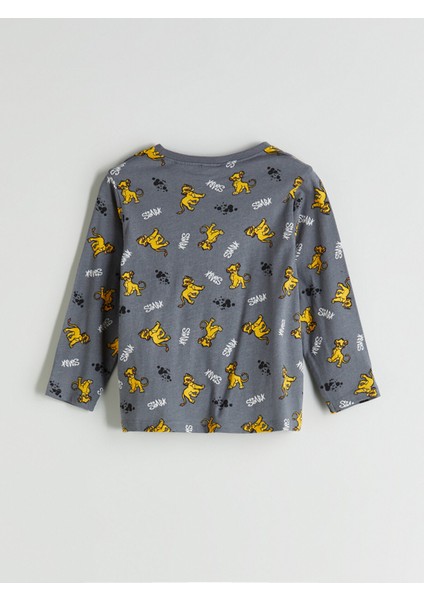 Yeni Sezon Aslan Kral Baskılı Erkek Çocuk Pijama Takımı fırsatları