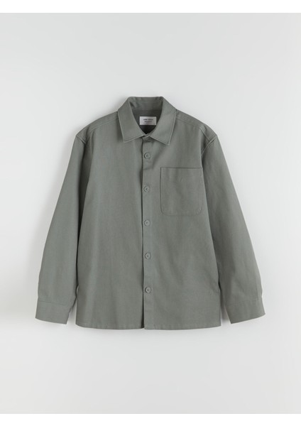 Yeni Sezon Regular Fit Uzun Kollu Gabardin Erkek Gömlek Ceket indirimleri