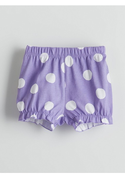 Yeni Sezon Paçası Lastikli Kız Bebek Pijama Alt