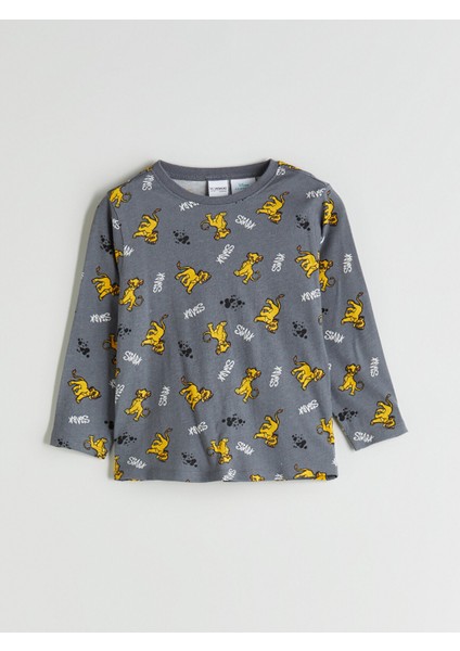 Yeni Sezon Aslan Kral Baskılı Erkek Çocuk Pijama Takımı fiyatları