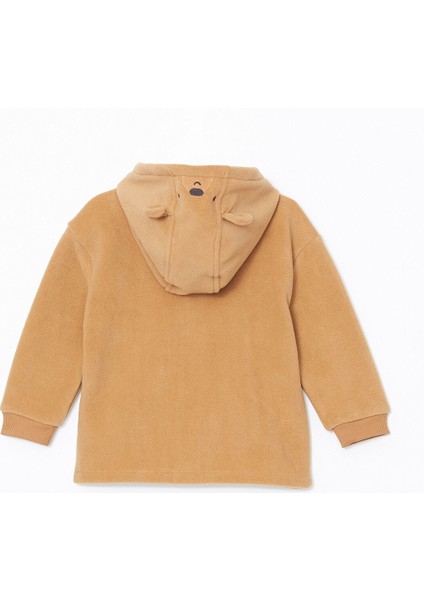 Yeni Sezon Kapüşonlu Nakışlı Erkek Bebek Hırka ve Eşofman Alt 2'li fırsatları