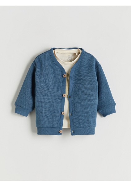 Yeni Sezon Bisiklet Yaka Baskılı Erkek Bebek 3'lü Takım fırsatları