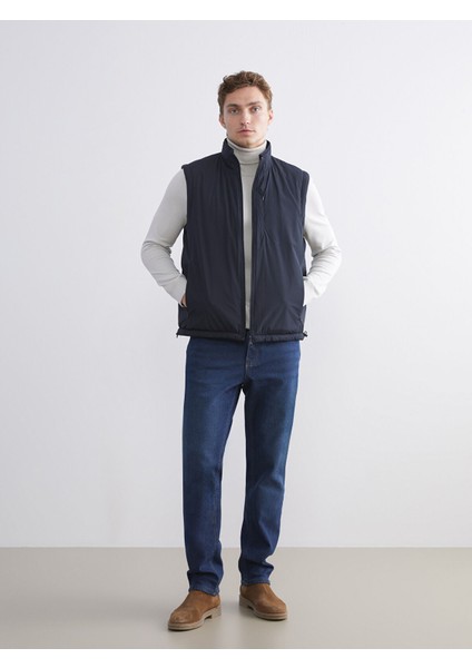 Yeni Sezon Çift Taraflı Dik Yaka Erkek Şişme Yelek modelleri