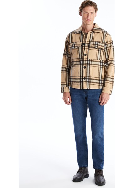 Yeni Sezon Regular Fit Uzun Kollu Ekose Erkek Gömlek Ceket fiyatları