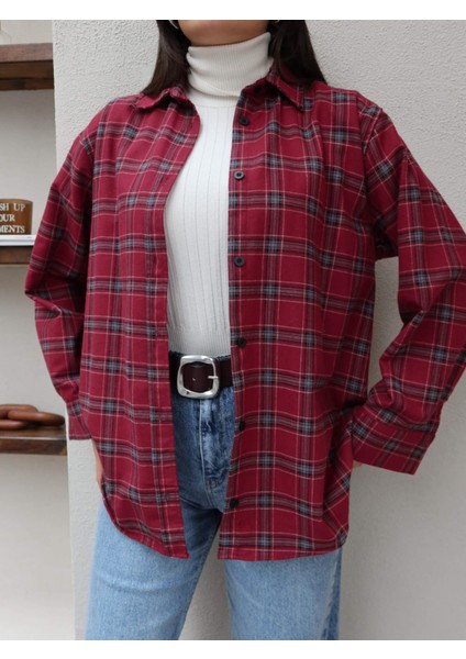 Oversize Ekose Gömlek modelleri