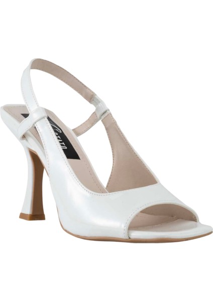 Beyaz Topuklu Ayakkabı modelleri